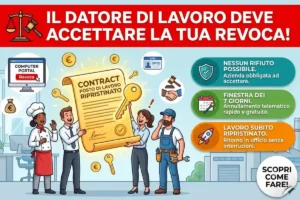 Revoca dimissioni datore lavoro obbligo accettazione: il modulo da mandare entro i 7 giorni previsti