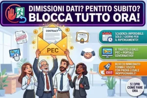 Revoca dimissioni notifica datore termini legali: come inviare la pec per bloccare l’uscita