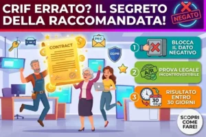 Richiesta correzione dati CRIF inesatti via raccomandata: come inviare la richiesta di correzione