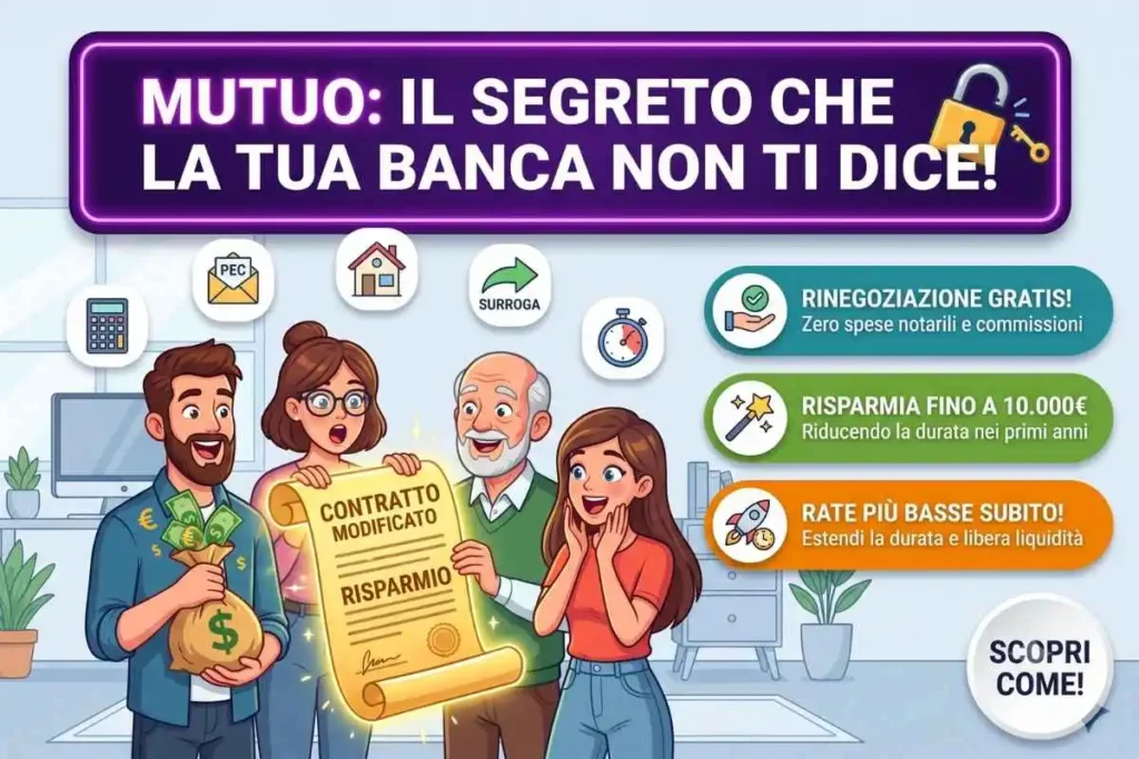 Richiesta ricalcolo commissioni mutuo banca come chiedere alla banca la variazione durata