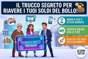 Rimborso bollo auto erogato conto corrente: come verificare se la domanda è stata lavorata dall’ufficio