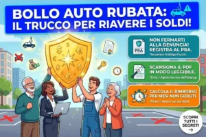 Rimborso bollo auto rubata denuncia polizia: come allegare il verbale di furto all’istanza regionale