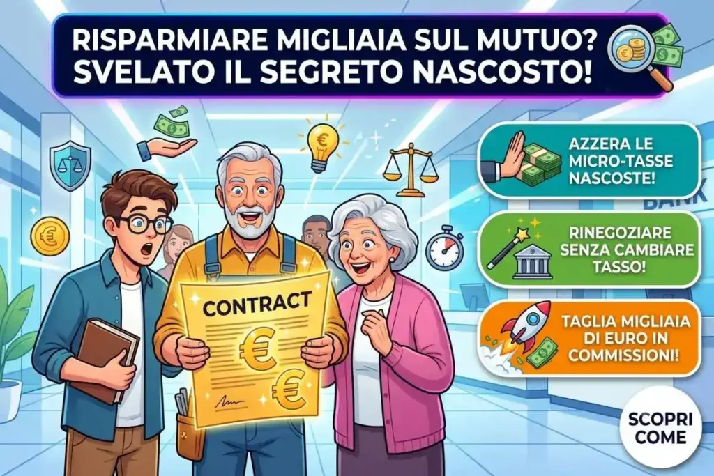 Rinegoziazione mutuo costi accessori banca come chiedere la riduzione delle commissioni bancarie
