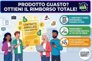 Risoluzione contratto garanzia legale non conforme: come richiedere il rimborso se il prodotto è guasto