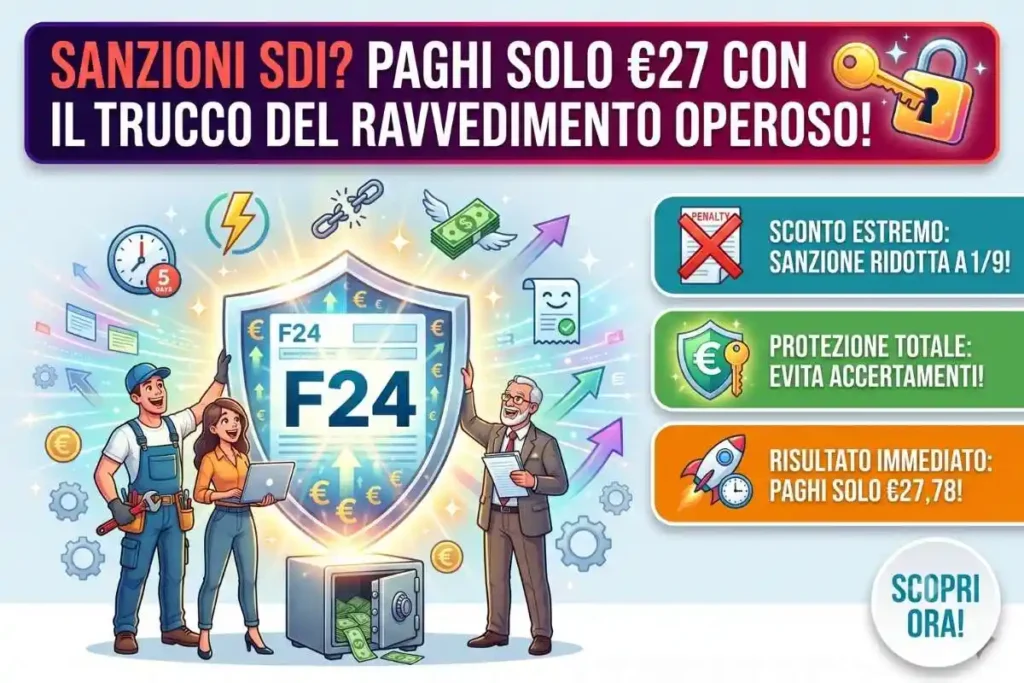 Sanzioni fatturazione elettronica correzione invio come calcolare l'importo ridotto col ravvedimento operoso