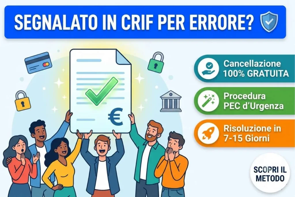 Segnalazione CRIF prestito inesistente correzione come richiedere la cancellazione dei dati falsi