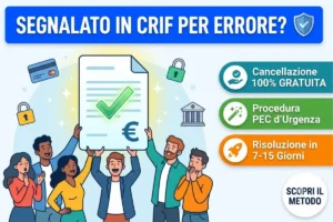 Segnalazione CRIF prestito inesistente correzione: come richiedere la cancellazione dei dati falsi