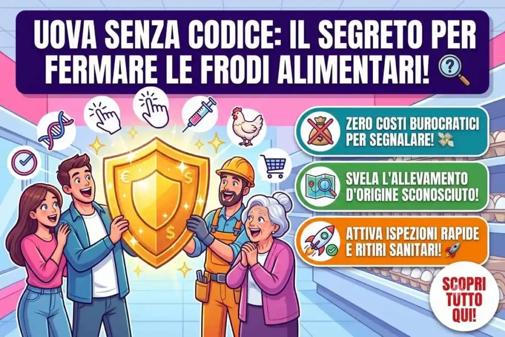 Segnalazione produttore codice uova illeggibile ASL come segnalare l'irregolarità tramite portale
