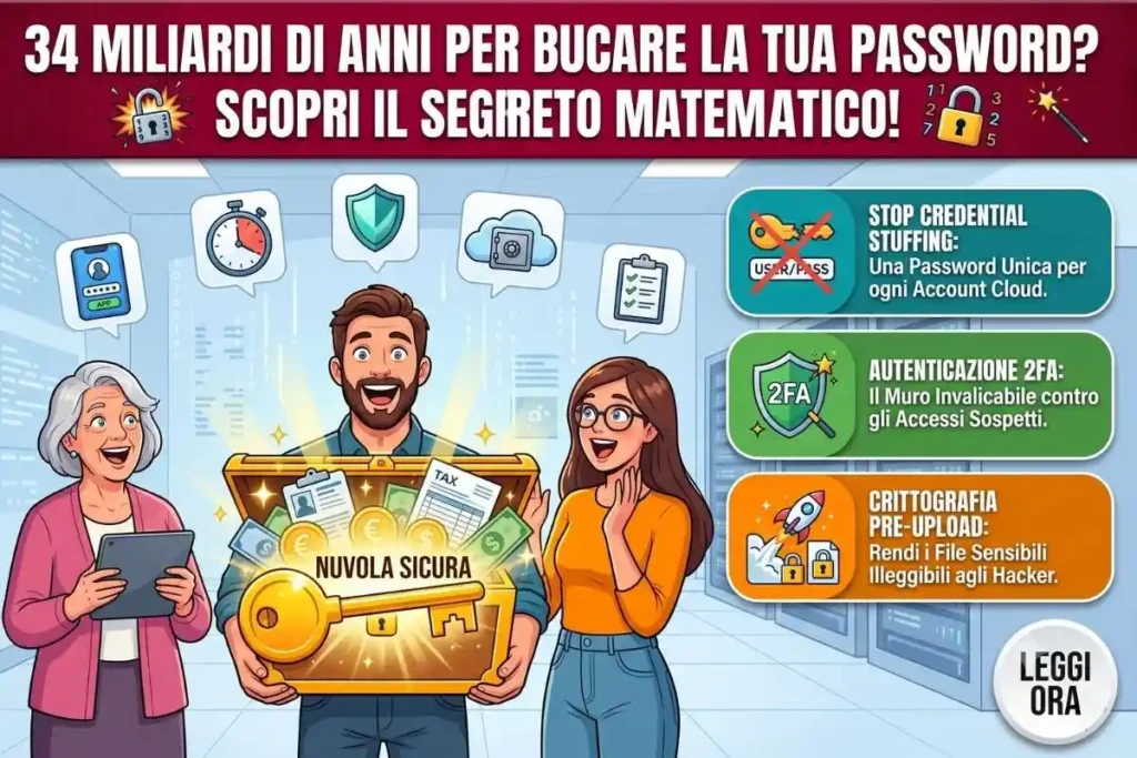 Sicurezza cloud password uniche accesso sospetto la checklist per evitare che rubino i tuoi documenti personali