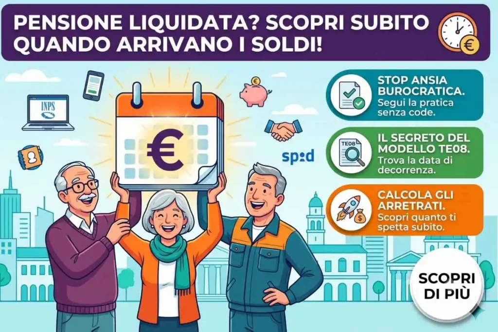 Stato avanzamento pratica pensione portale INPS come verificare la decorrenza dopo la liquidazione