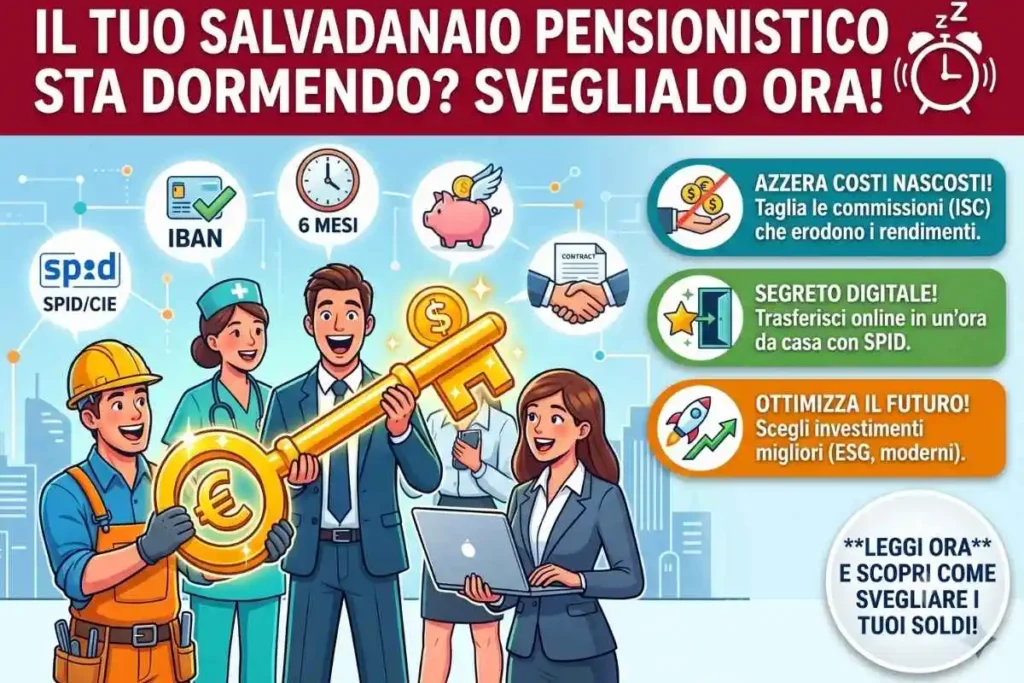Trasferimento fondo pensione portale previdenza come inviare la pratica al fondo di destinazione